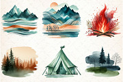 Camping Mode Brushstroke Sublimation, an Illustration by Libby Wishes (Thumbnail 5 of 12)