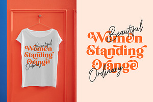 Sunshine Orange - Retro Serif Font