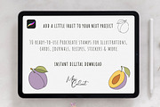 Fruit & Vegetable Procreate Stamps, a Brush Add-On by Mari_Caliart (Thumbnail 10 of 10)