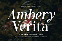 Ambery Verita – Elegant Modern Serif