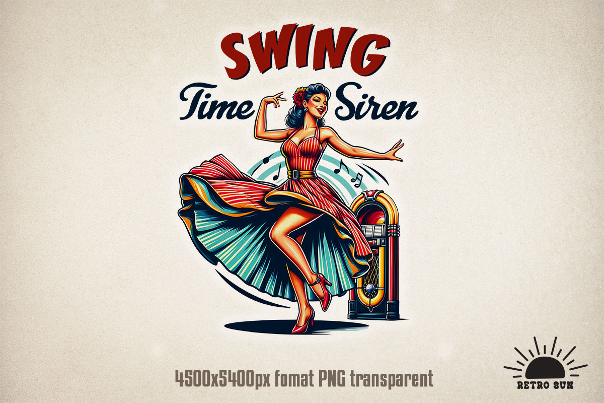 Retro Pin-Up Sublimation Bundle, an Object Graphic by GlitterCraft (Photo 14 of 20)