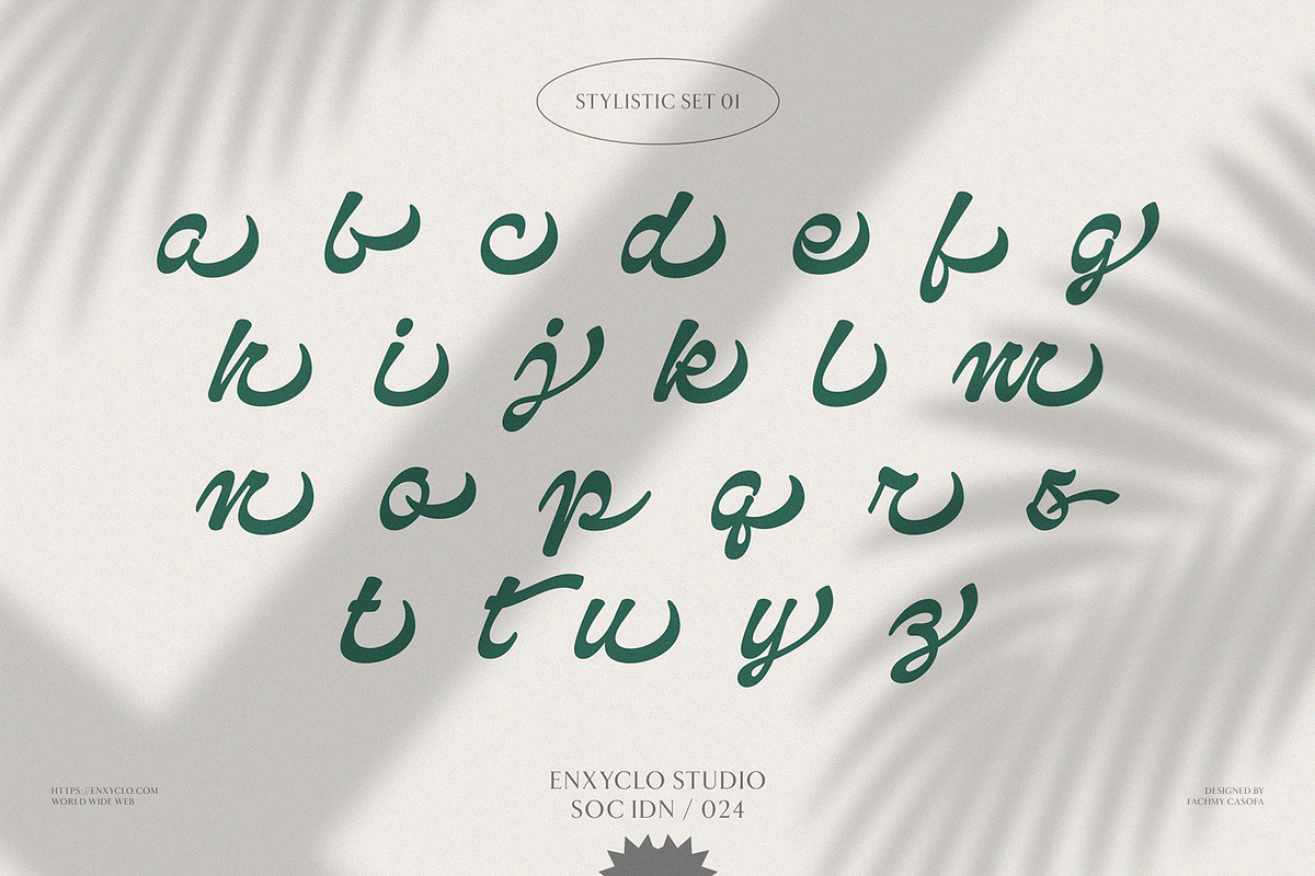 NCL Qanproy Woldriug, a Script Font by Enxyclo Studio (Photo 16 of 19)