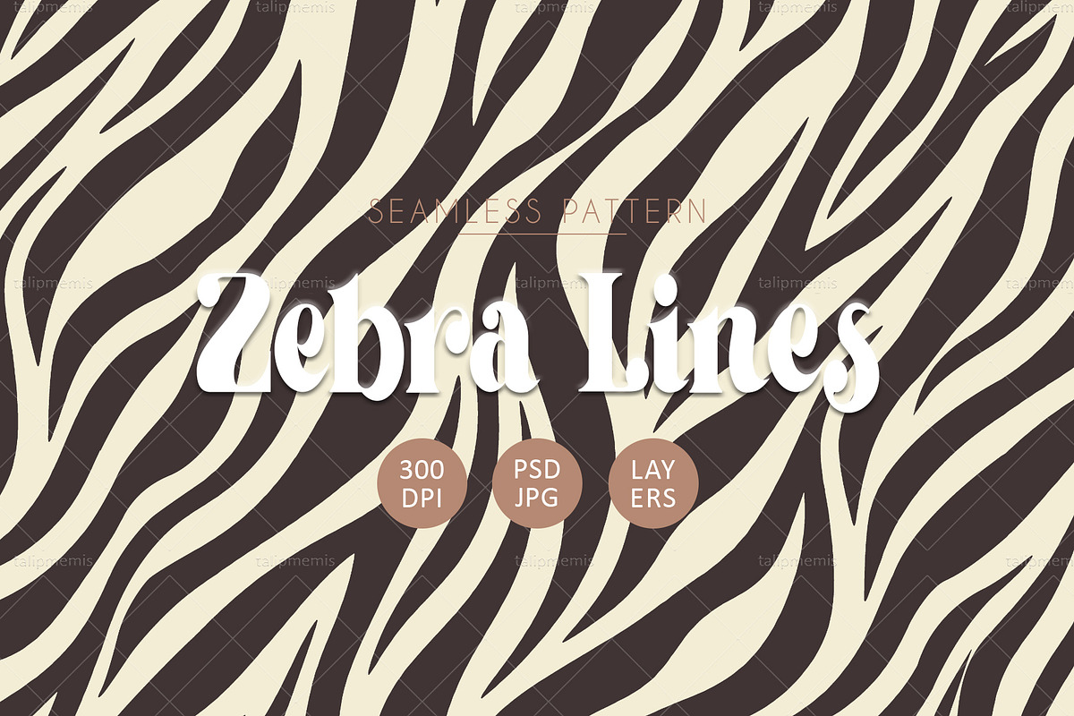 Seamless Zebra Lines Pattern, a Pattern Graphic by Talip Memis (Photo 1 of 12)