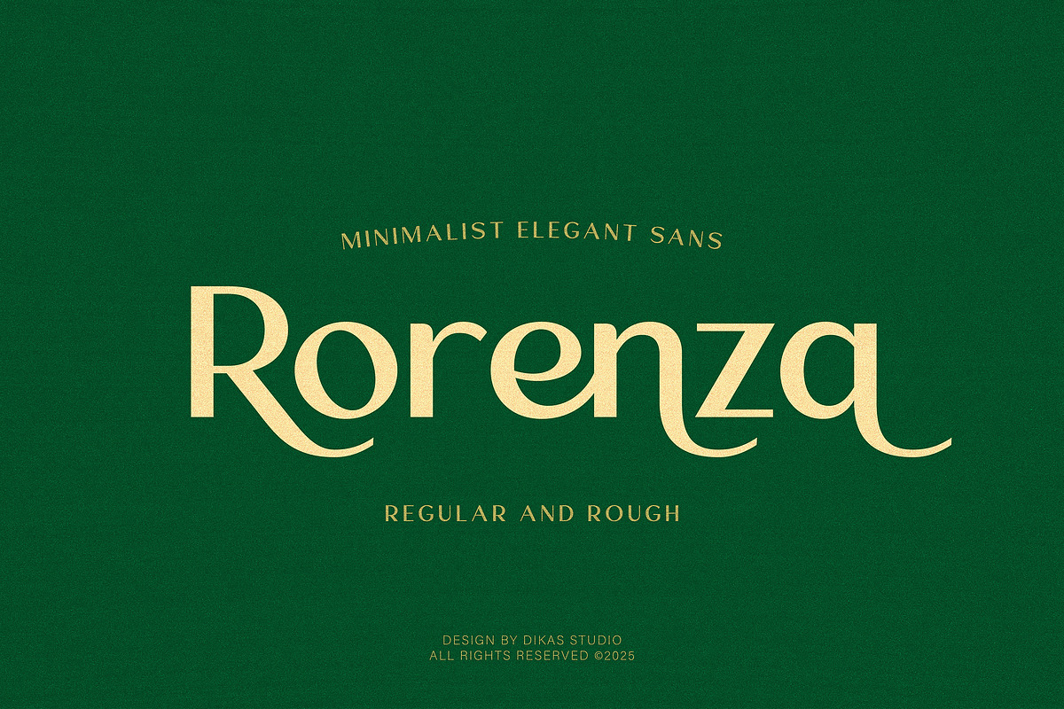 Rorenza, a Sans Serif Font by Dikas Studio (Photo 1 of 10)