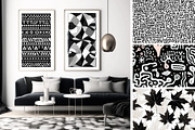 48 seamless black mix modern pattern, a Pattern Graphic by ARTOZEN DIGITAL (Thumbnail 2 of 15)