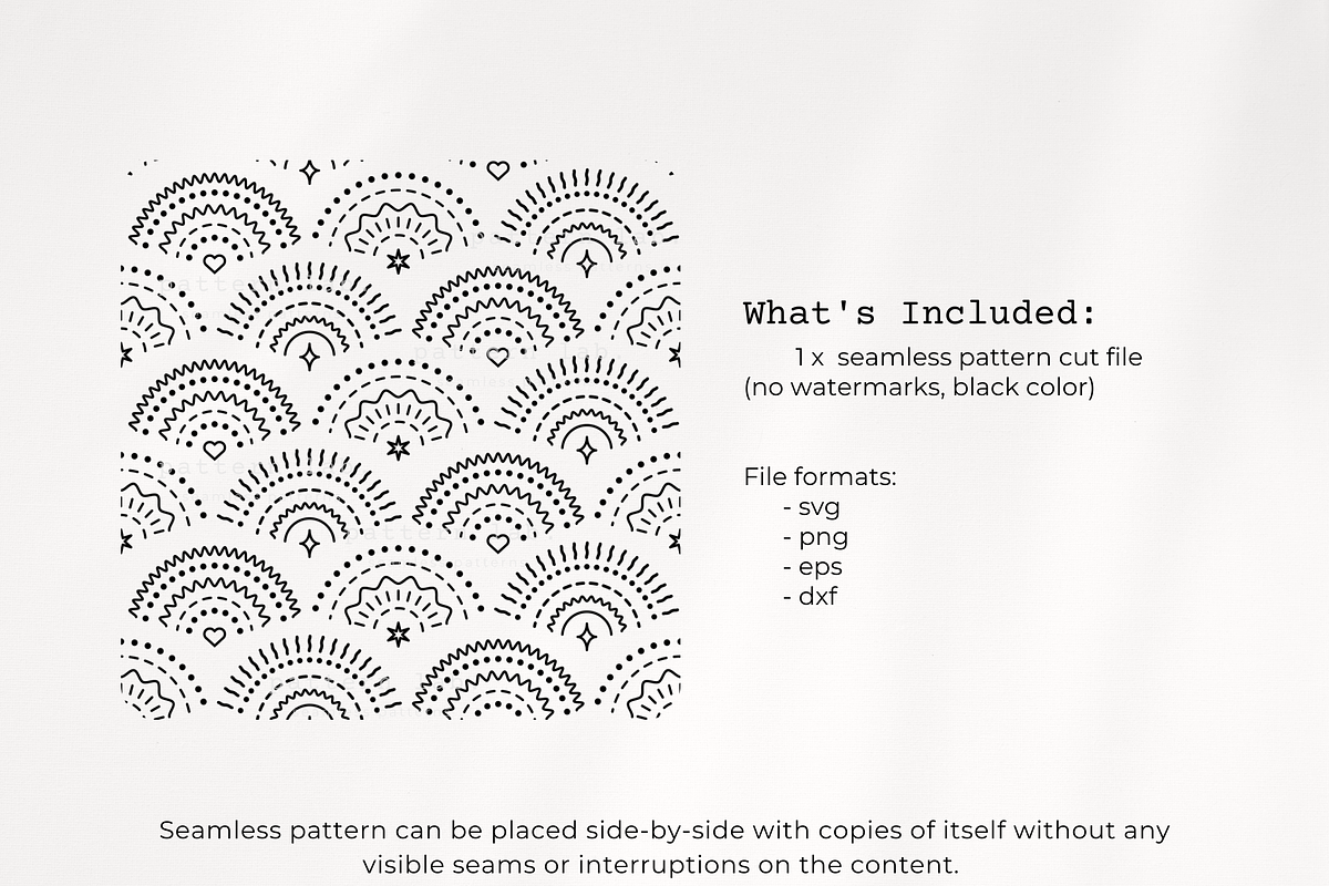 Rainbow Cut file svg dxf eps, an Animal Illustration by PatternLab. (Photo 2 of 6)