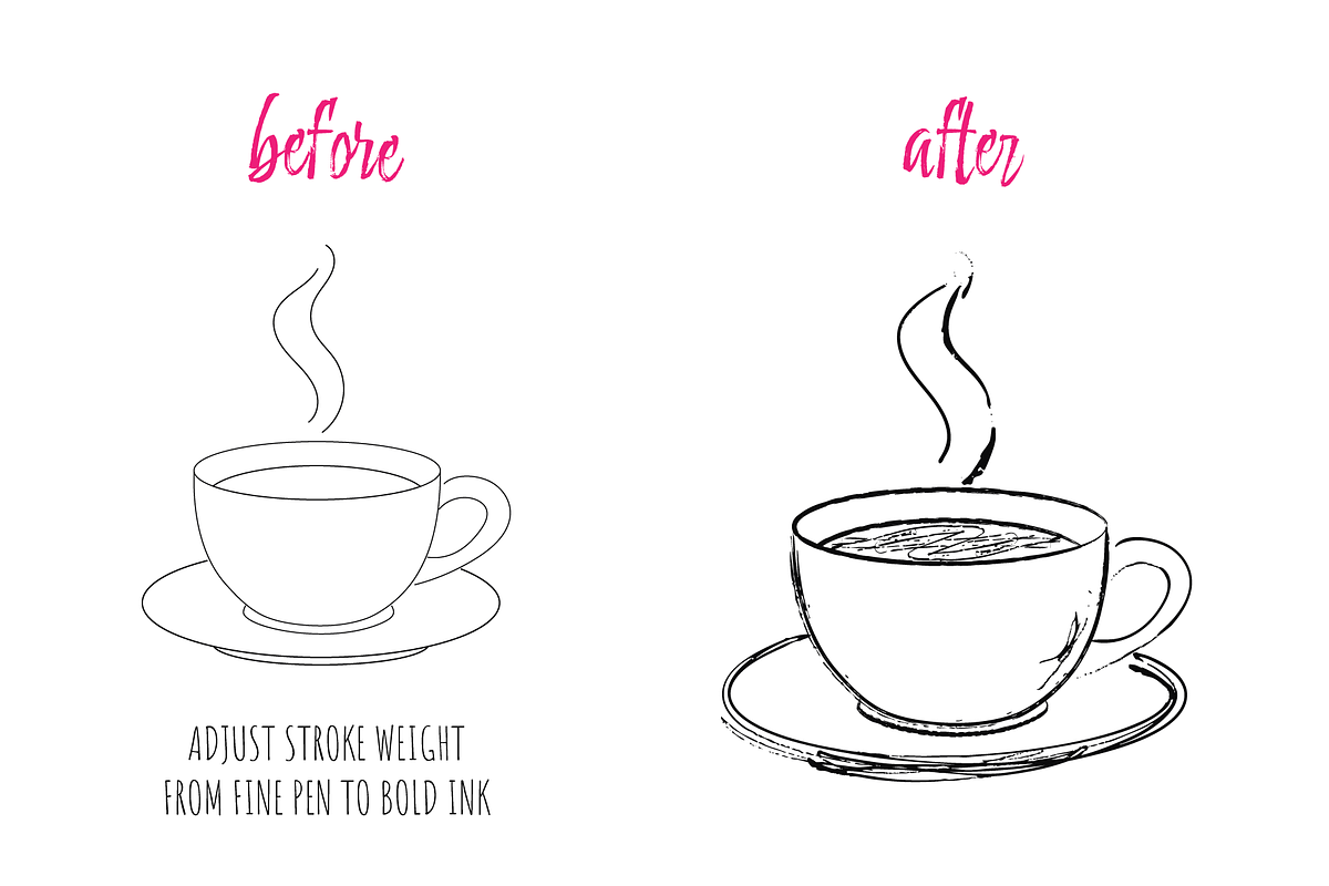 20 Scribble ink pen brushes, a Brush Add-On by Bielousova Art (Photo 3 of 5)