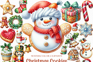 Christmas Cookies Sublimation Clipar, an Illustration by Craft Nest
