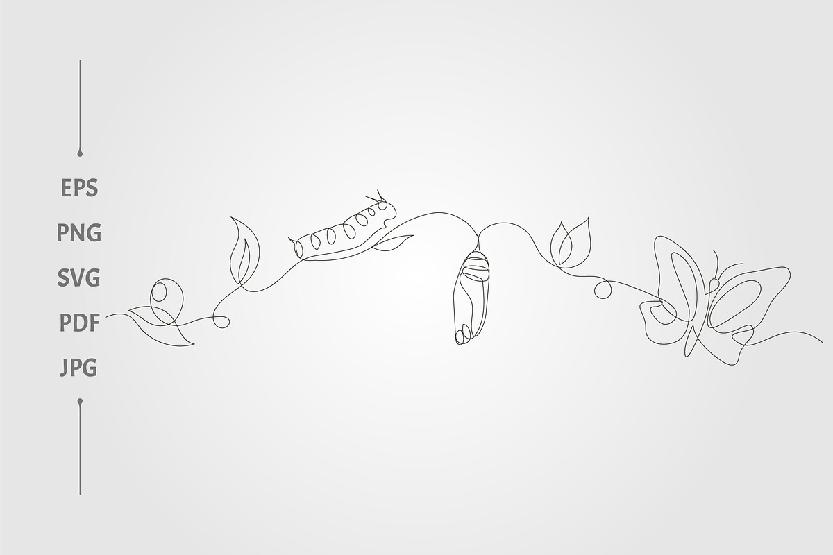 butterfly nature cycle, an Object Graphic by lawoel (Photo 2 of 3)