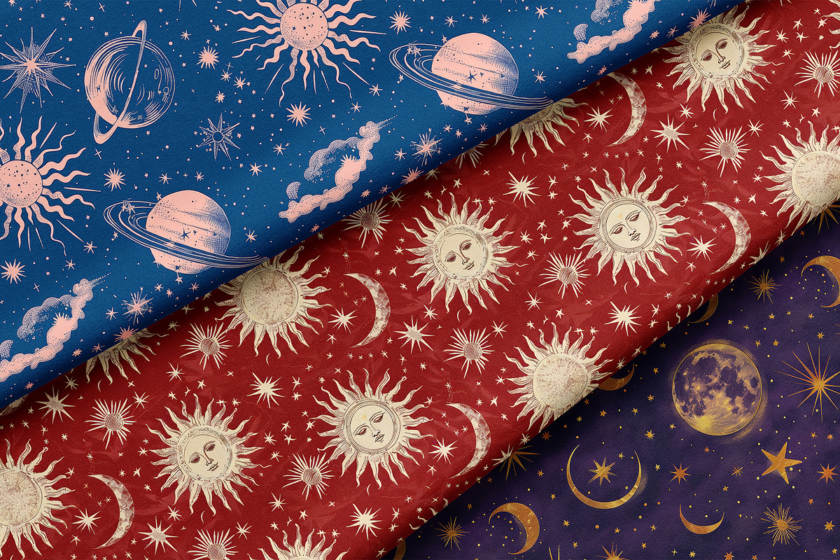 Celestial Patterns and Art Prints, a Pattern Graphic by Ninterints (Photo 19 of 19)
