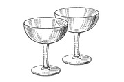 Сocktail or dessert glasses., a Food Illustration by Irina Trusova (Thumbnail 4 of 5)