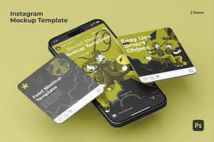 Instagram Mockup, an Advertising Mockup by Se٧enStudio