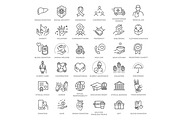 Set of Charity line icons, an Outline Icon by Tettygreen (Thumbnail 1 of 2)