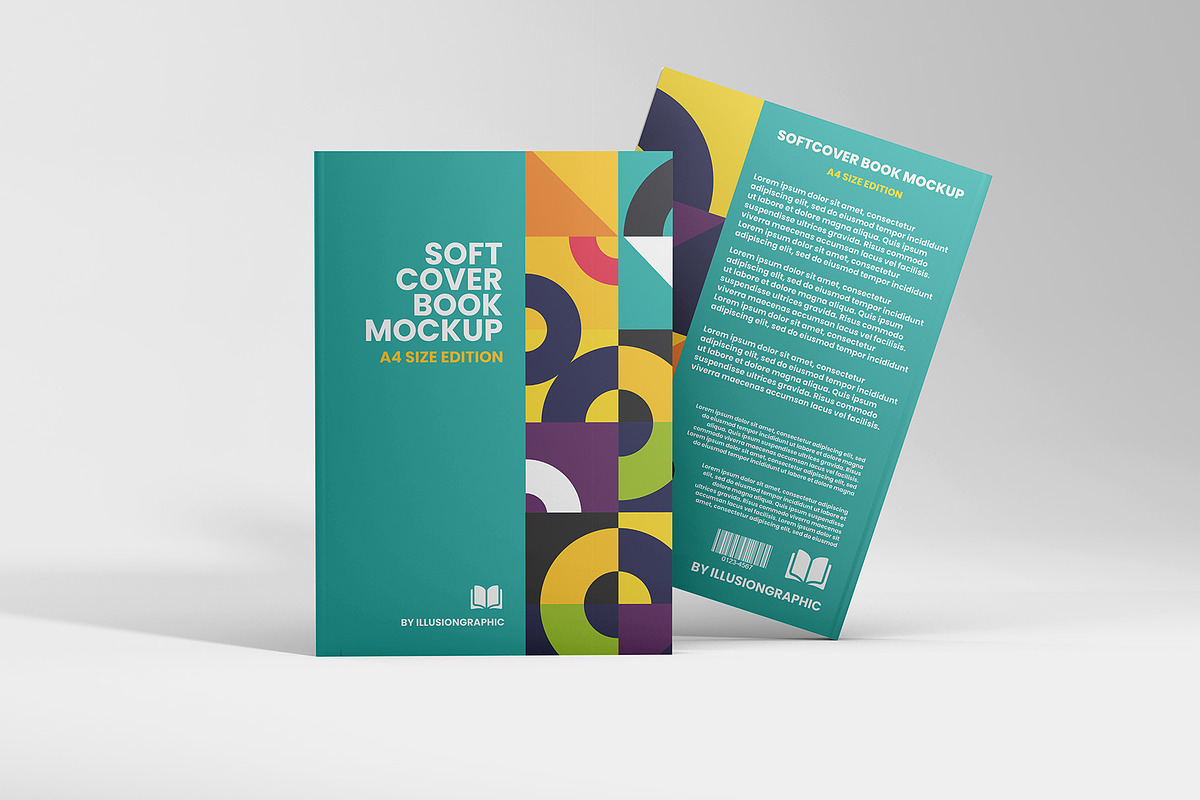 Softcover Book Mockup - A4, a Books & Magazine Mockup by Illusiongraphic (Photo 9 of 22)
