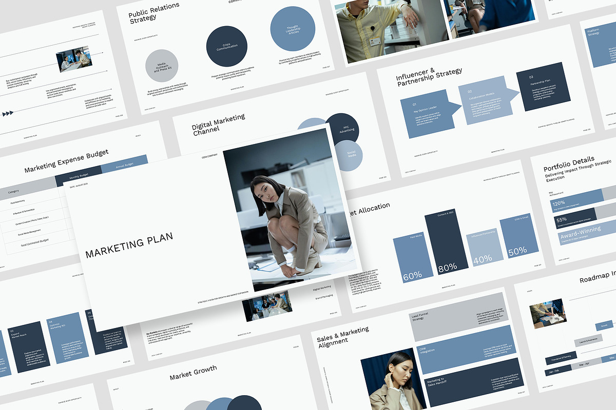 Cera : Marketing Plan Google Slides, a Presentation Template by Punkl Camp (Photo 1 of 16)