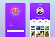 SW Minimal Mobile UI Kit, a Templates & Theme by simplyWorkz (Thumbnail 2 of 3)