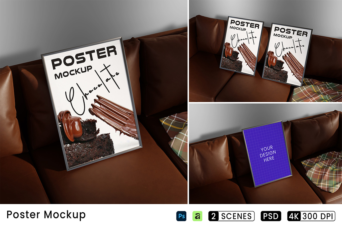 Poster Mockup, an Advertising Mockup by Farabion Studio (Photo 1 of 3)