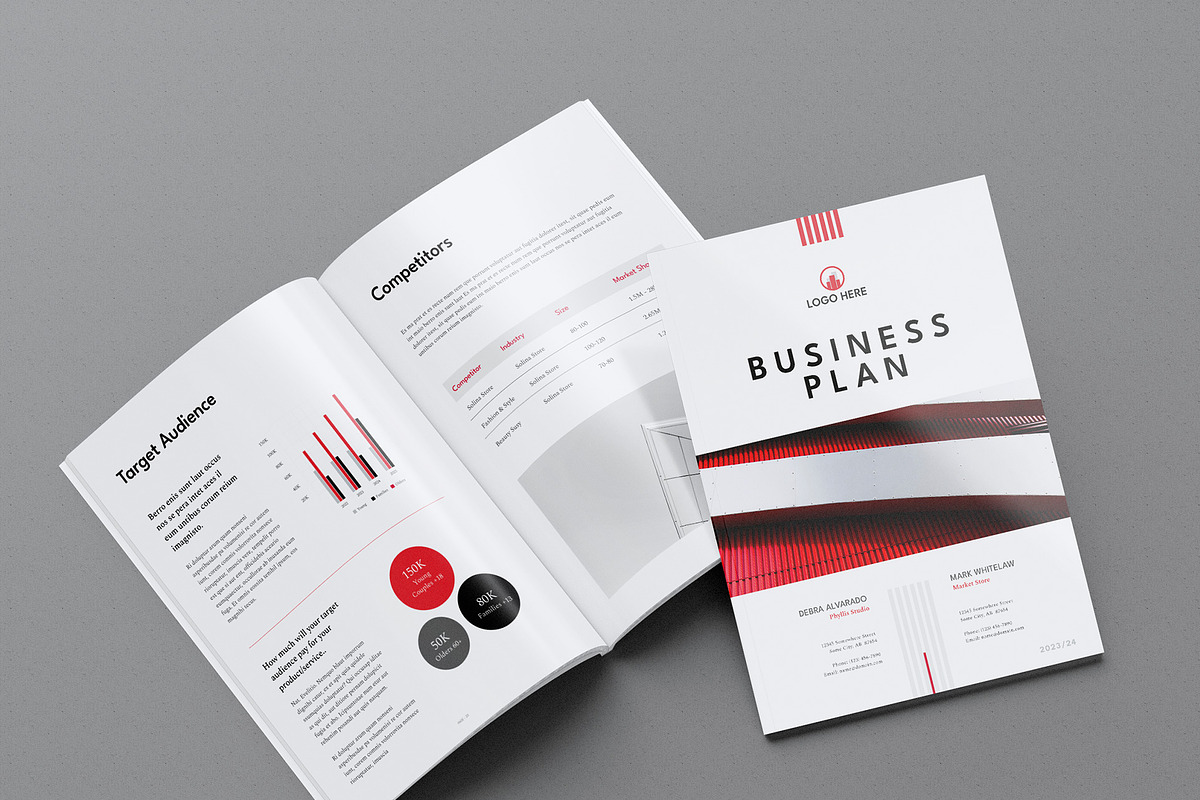 Business Plan | Docx | Canva | INDD, a Brochure Template by BrochuresFactory (Photo 6 of 7)
