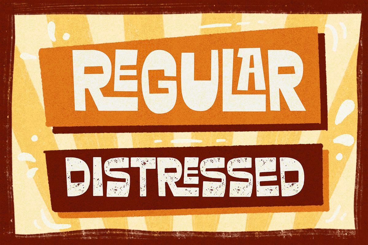 Krenzy Crispy - Crunchy Display Font, a Sans Serif Font by Arterfak Project (Photo 3 of 12)