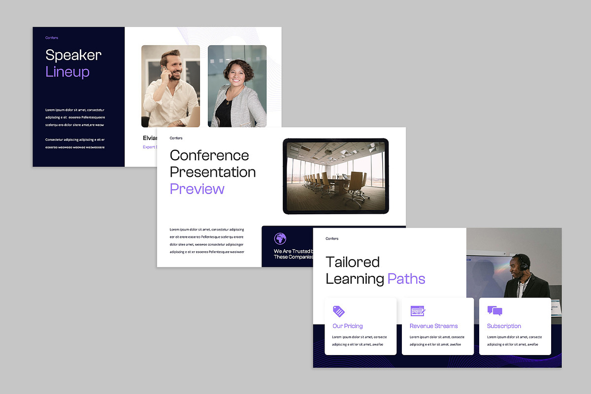 Conference Digital Google Slides, a Presentation Template by rgbryand (Photo 5 of 7)
