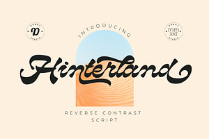 Hinterland Reverse Contrast Script