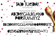 Taco Tuesday Typeface, a Sans Serif Font by Callie Rian & Co. (Thumbnail 4 of 7)