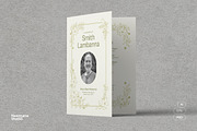 Simple Floral Funeral Program, a Brochure Template by Neermana (Thumbnail 1 of 4)