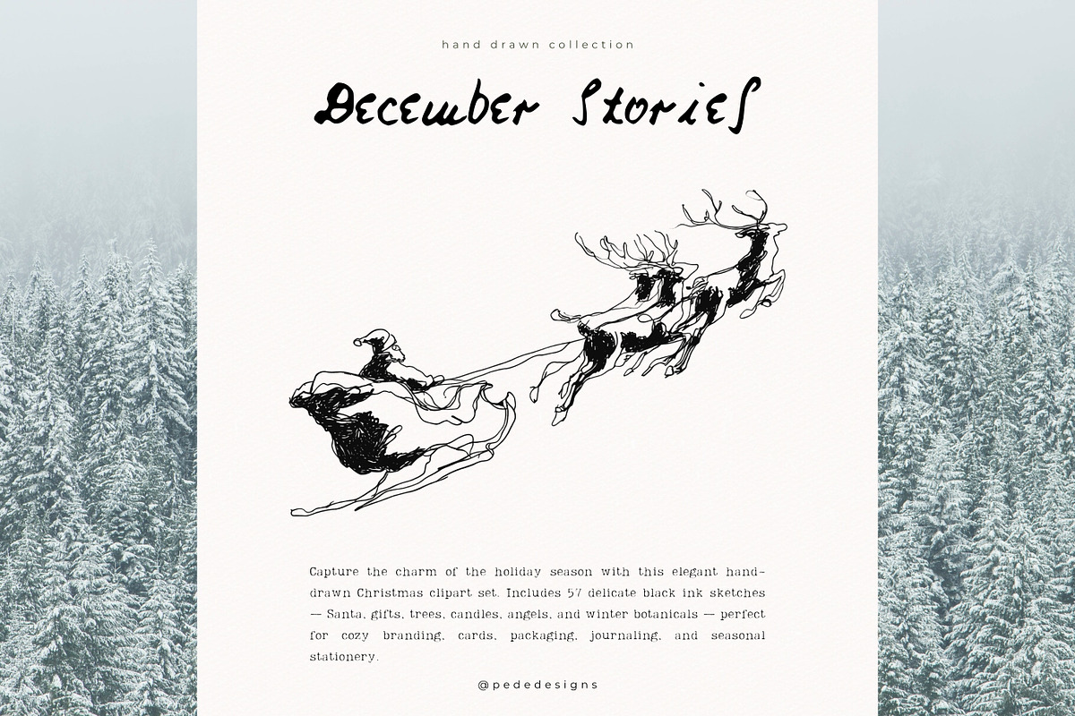 December Stories, a Seasonal Illustration by PeDe Designs (Photo 11 of 13)