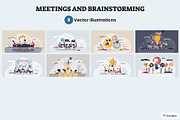 Office Life Vector Illustration Set, a Work Illustration by VectorMine (Thumbnail 2 of 16)