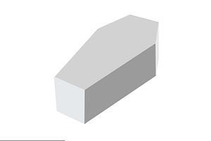 Coffin Box Dieline Template