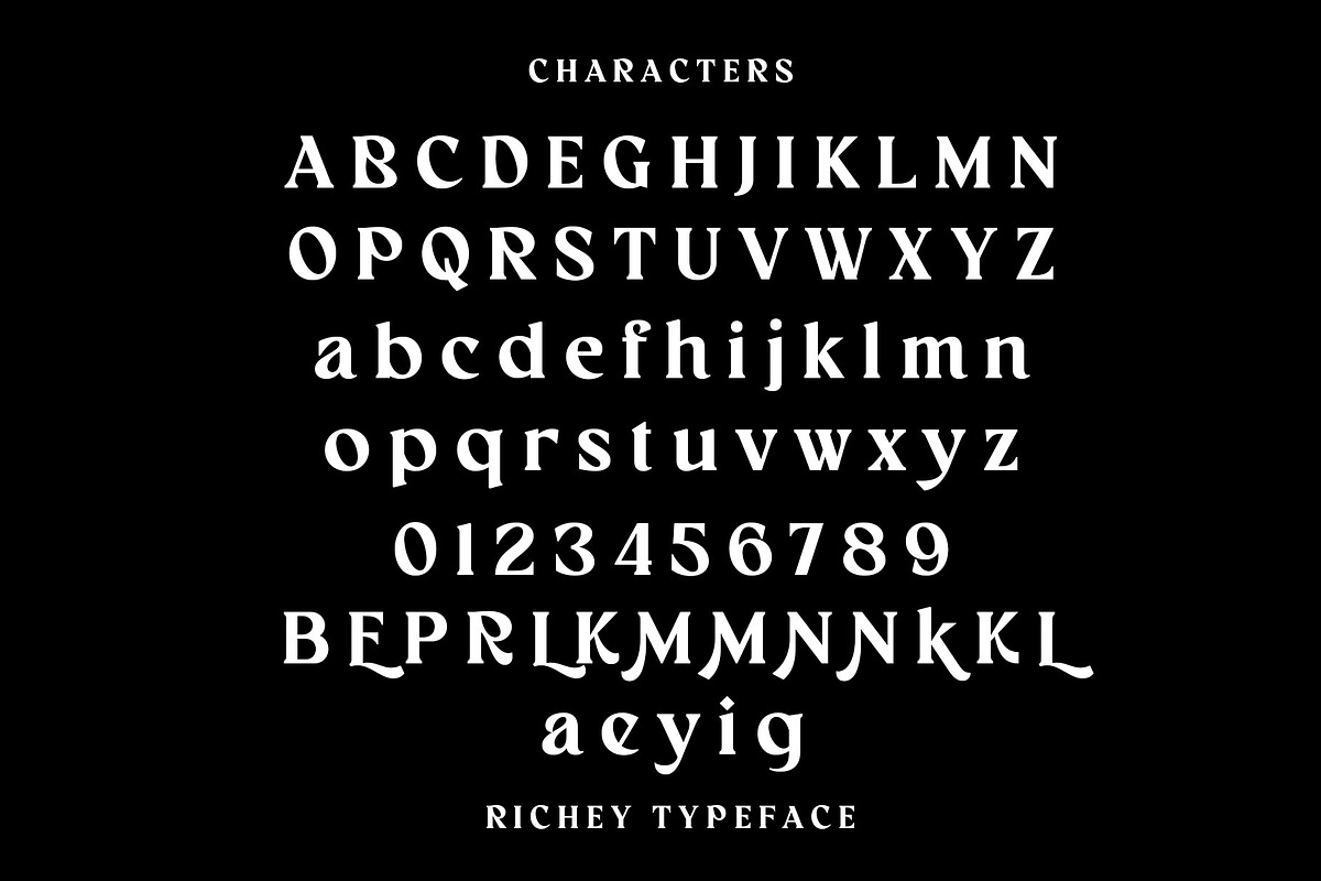 Richey Retro Font, a Serif Font by INKSUN™ (Photo 7 of 8)