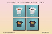 Gray T-Shirt Mockups, a Shirt Mockup by Komet & Flicker (Thumbnail 3 of 9)