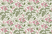 Seamless Flowers heliotrope pattern, a Pattern Graphic by Vintage (Thumbnail 5 of 16)