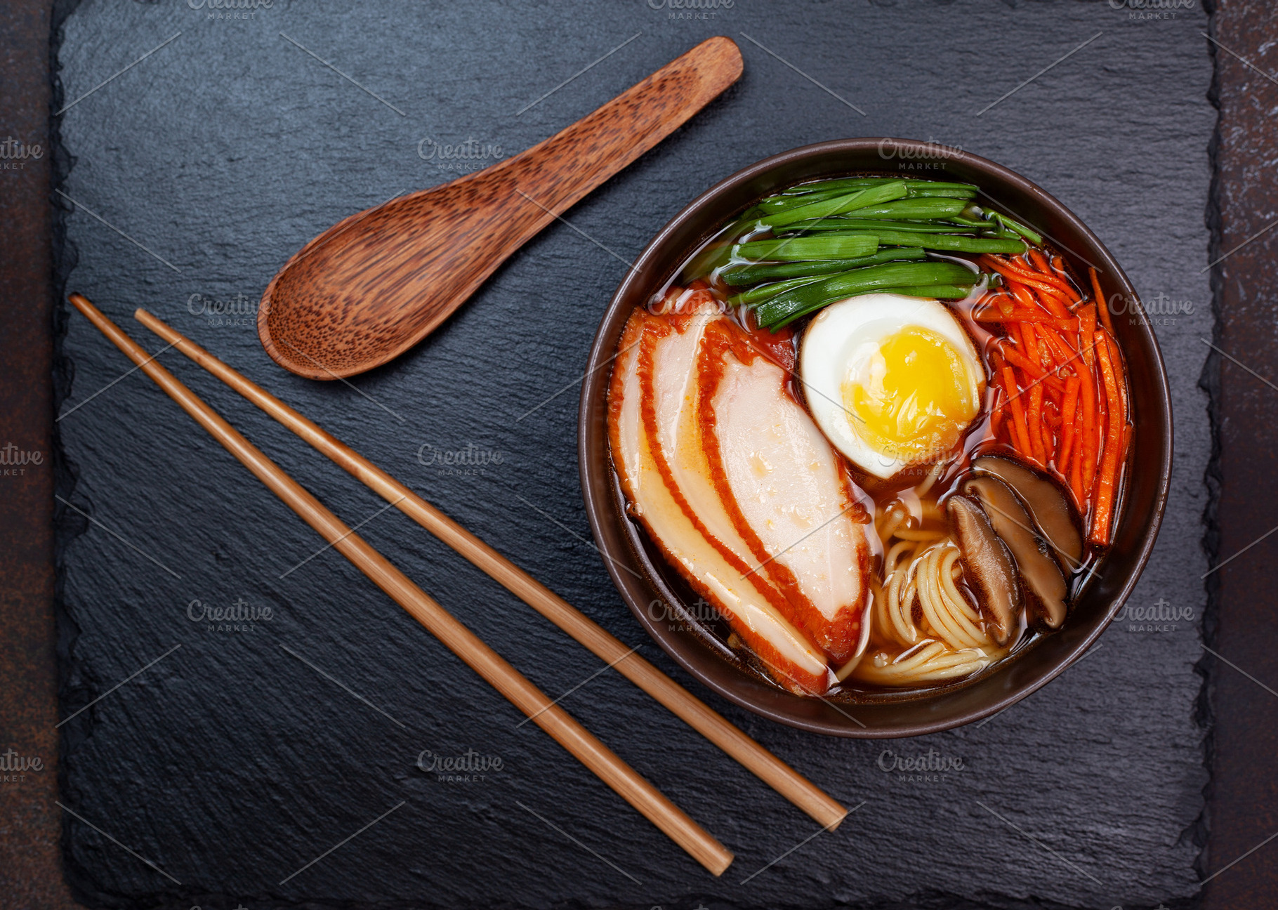 Ramen soup with chicken containing ramen, japanese, and food, a Food & Drink Photo by natashamam