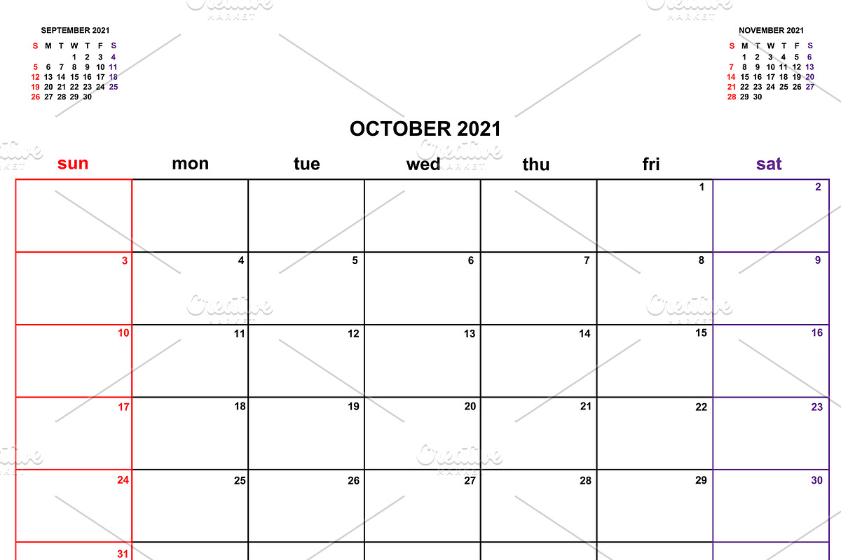 Calendar Planner 2021, a Flyer Template by art789 studio (Photo 10 of 13)