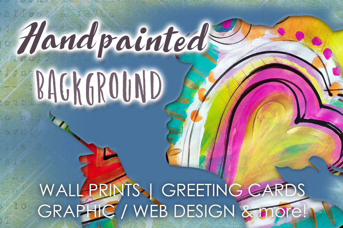 Handpainted abstract background 2, an Illustration by Mimi Bondi Studio (Photo 5 of 6)