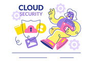 10 Cloud Security Illustration, a Technology Illustration by denayunebgt (Thumbnail 4 of 4)