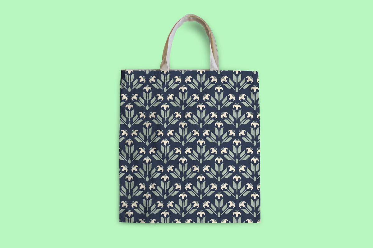 Seamless white flowers, a Pattern Graphic by elyomys (Photo 2 of 3)