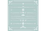 Vintage Big Set of Horizonyal Vector, a Decorative Illustration by FineArtStudio (Thumbnail 1 of 3)