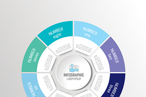 Circle, Round Infographic Options