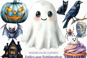 Halloween Sublimation Clipart, an Illustration by Craft Nest