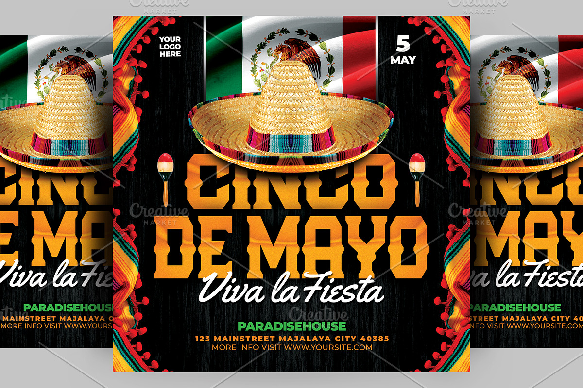 Cinco De Mayo Flyer, a Flyer Template by AyumaDesign (Photo 1 of 3)