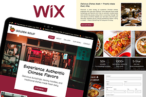 Chinese Restaurant Website, a Wix Template by Kitteeh