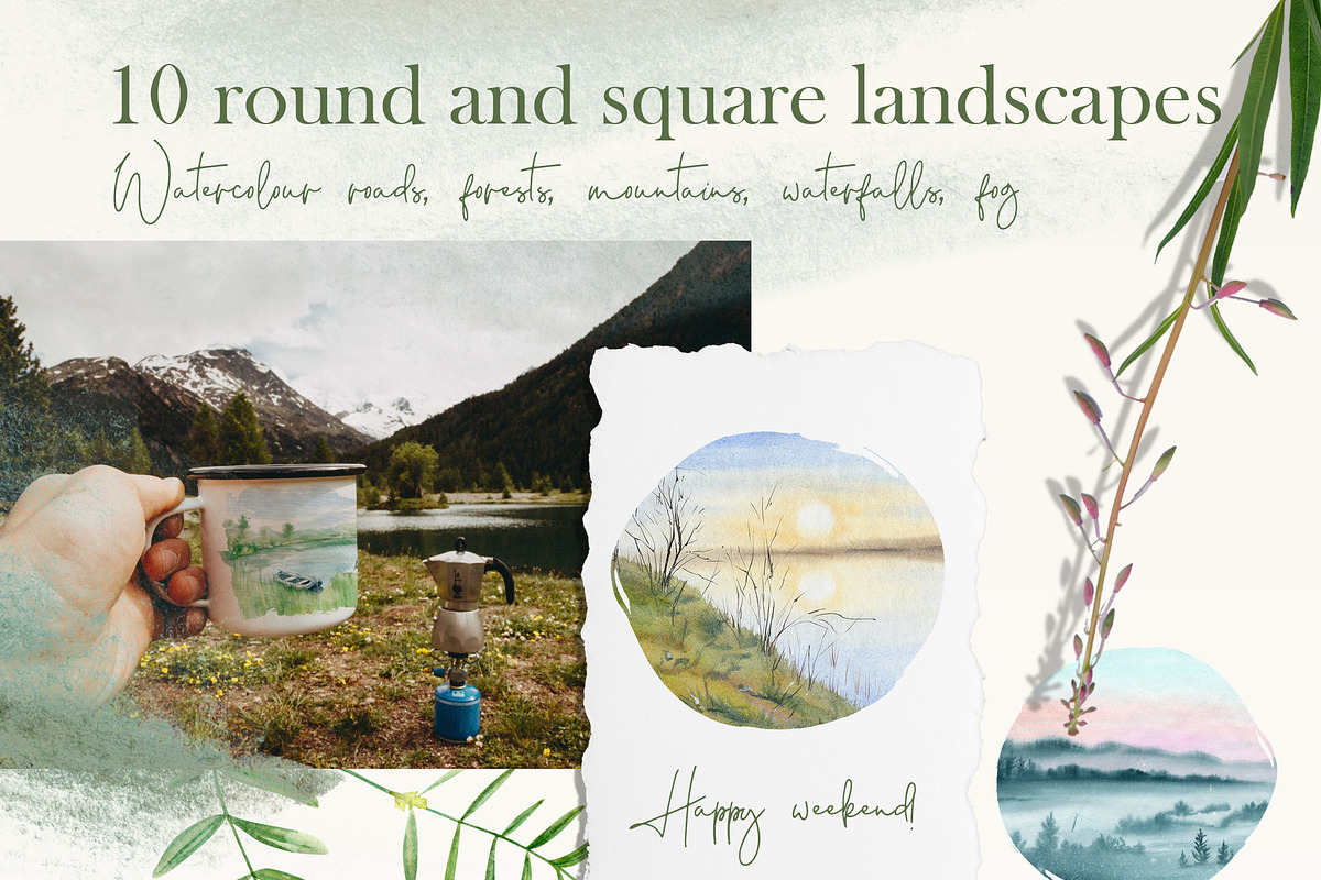 Watercolor Camping Clipart, a Person Illustration by NataliArkushArt (Photo 18 of 24)