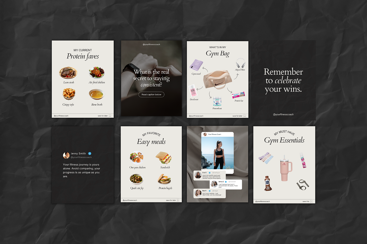 Fitness Wellness Instagram Templates, a Social Media Template by Motion Studio (Photo 5 of 7)