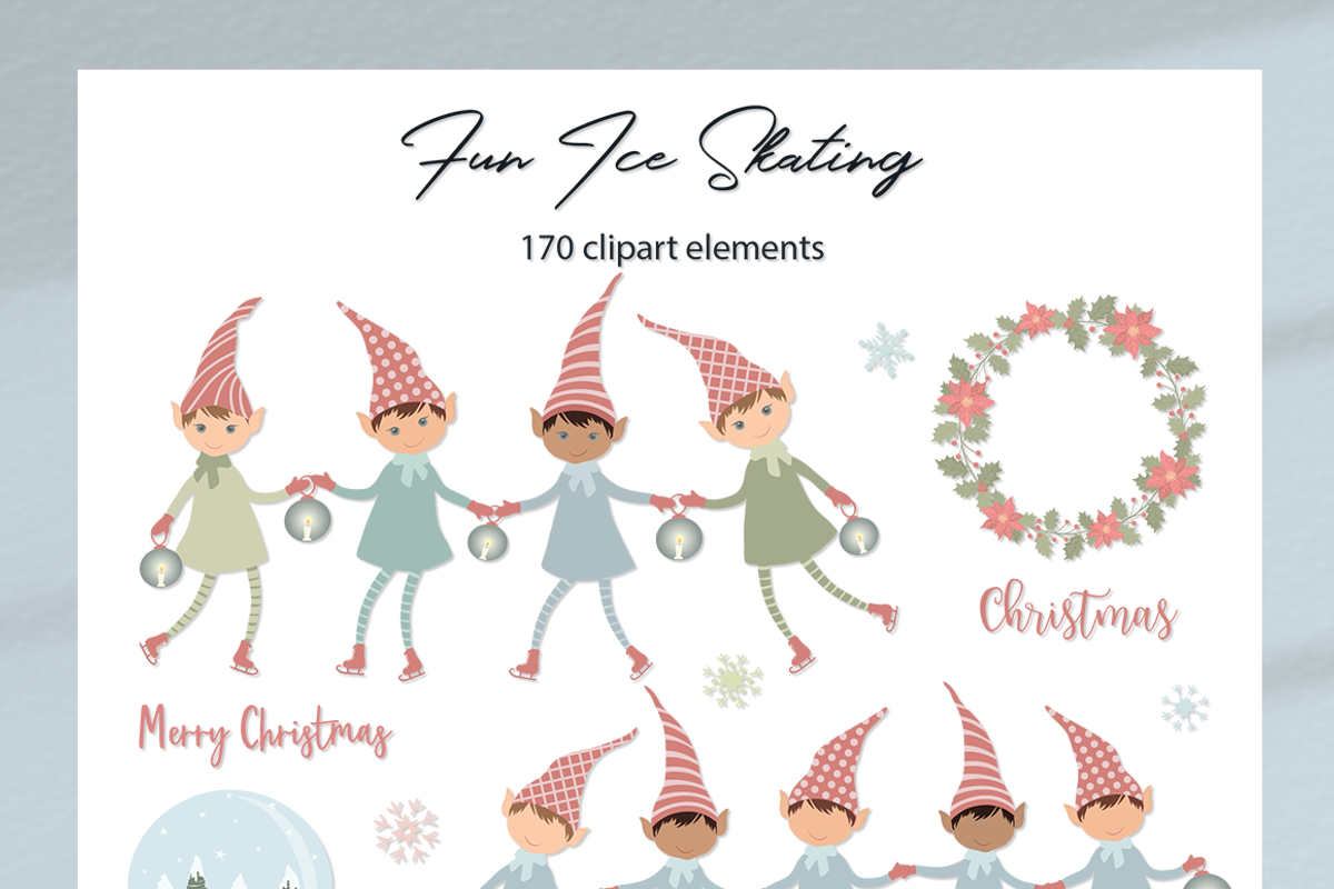 Christmas Elves Par 1 Illustrations, a Decorative Illustration by Irena Art (Photo 11 of 11)