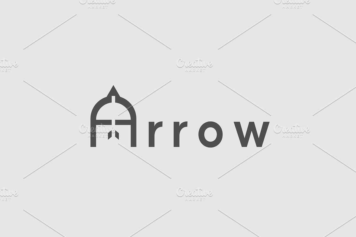 Arrow text logotype design icon, a Branding & Logo Template by Morvana Crew