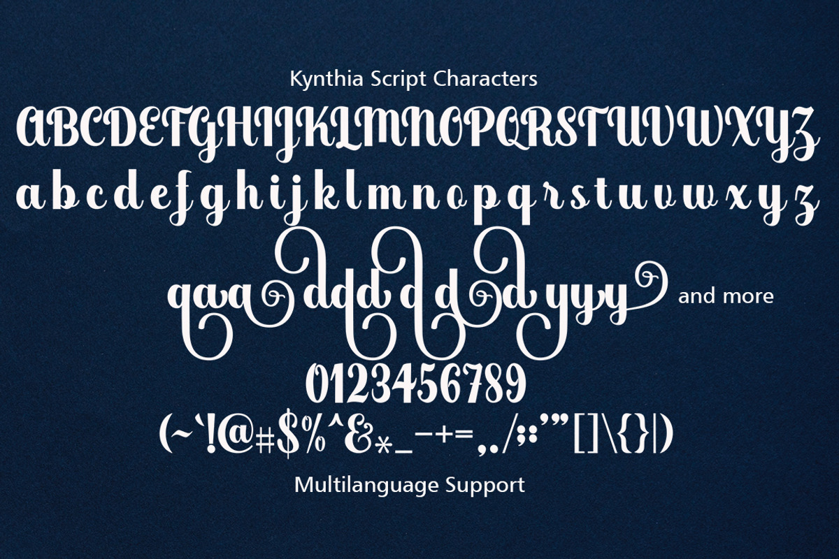Kynthia - Extra Mandala Monogram, a Script Font by Akifatype. (Photo 5 of 7)