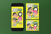 Party Night Flyer, a Flyer Template by graphicook (Thumbnail 3 of 3)
