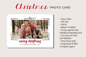 Christmas Photo Card / Holiday Card